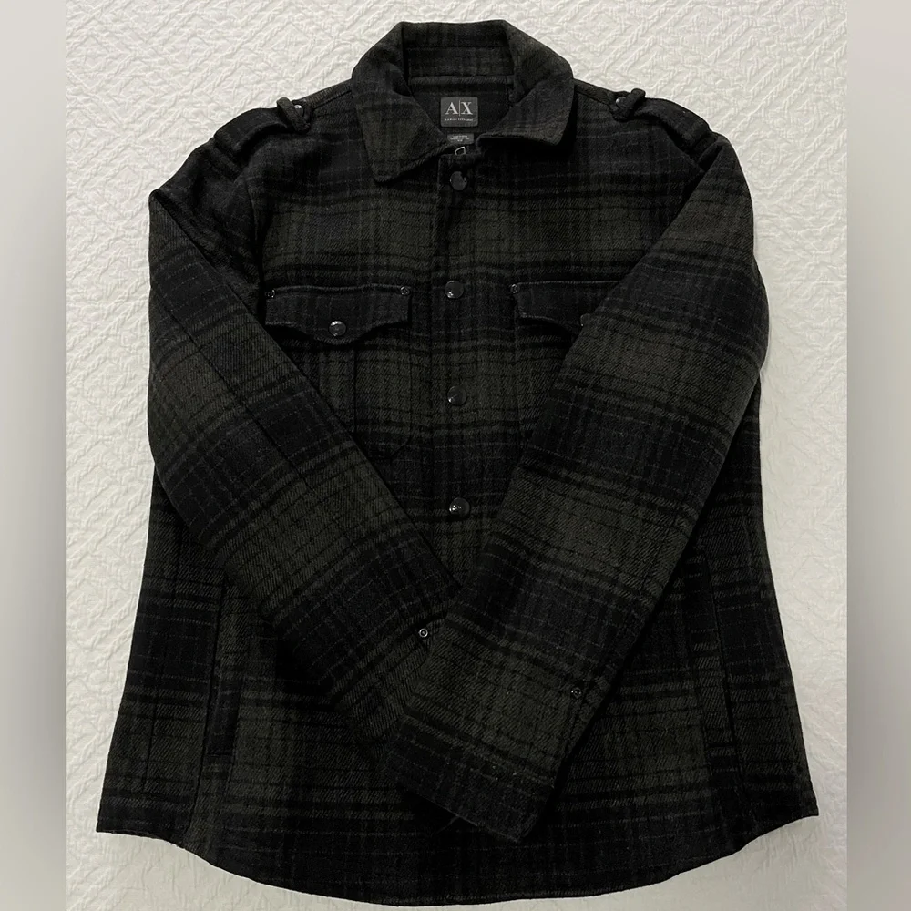 Armani Exchange Military Wool Coat - Picture 5 of 15